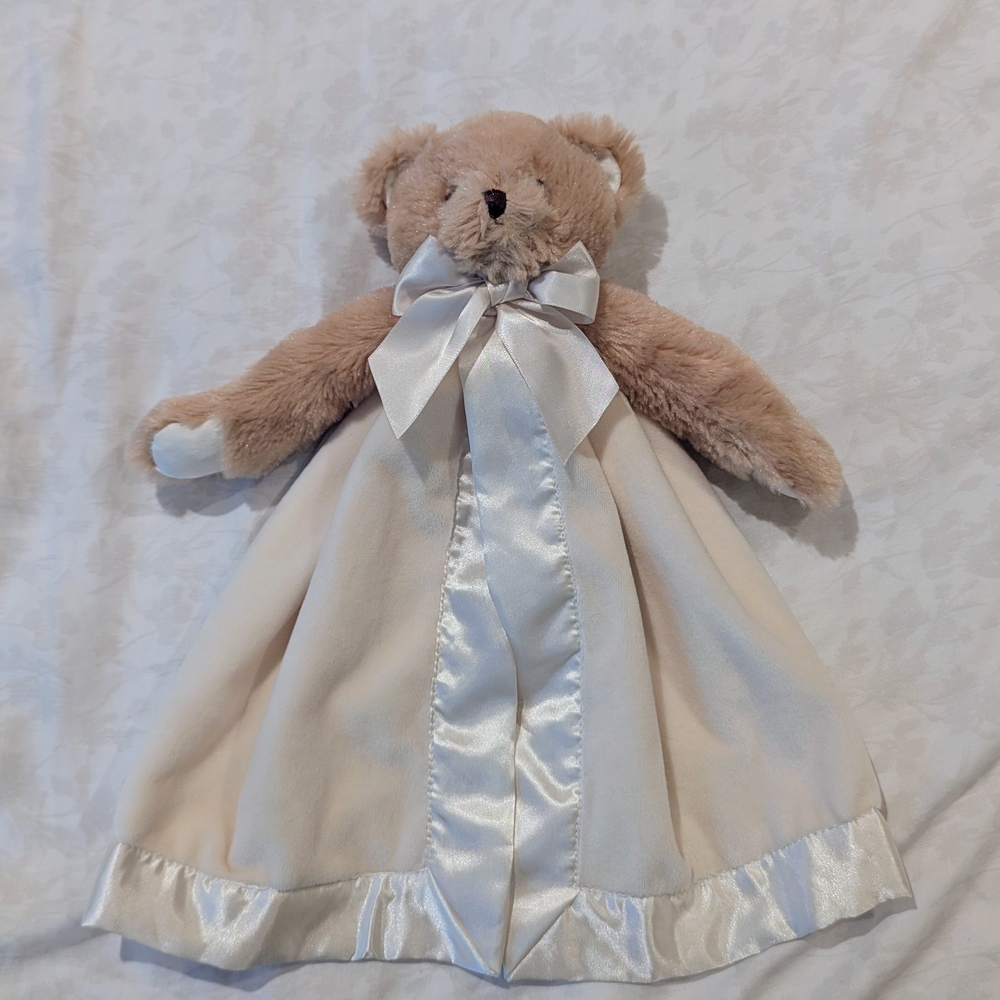(NEW): Bearington Collection - Plush Bear Baby Security Blanket